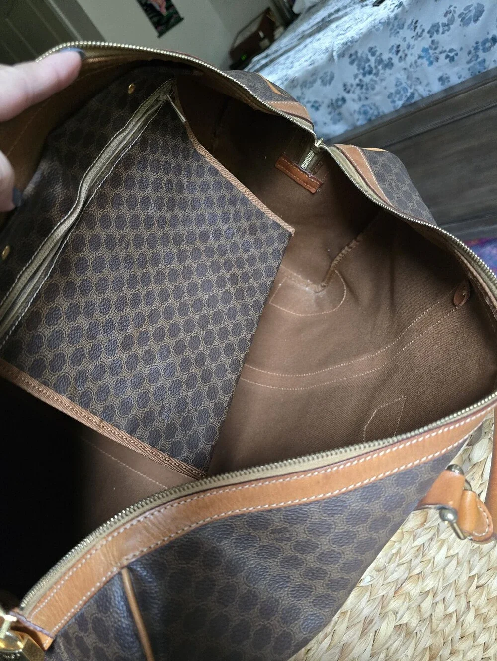 Authentic Celine Macadam Vintage Travel Bag